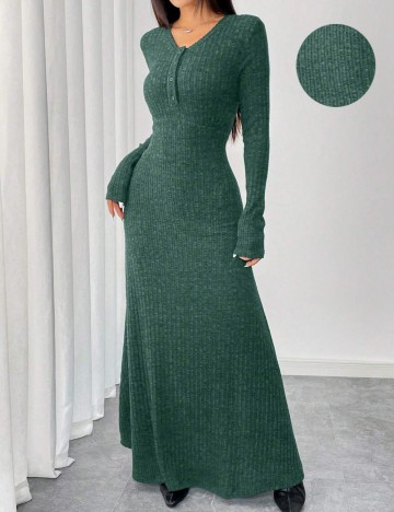 Rochie maxi Shein, verde