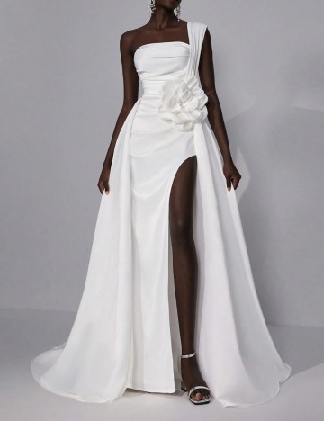 Rochie maxi Shein Belle, alb
