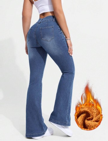 Jeans Shein, albastru