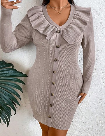 Rochie mini Shein Curve+, maro