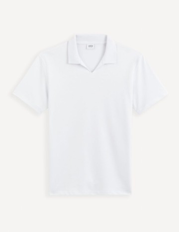 Tricou polo Celio, alb