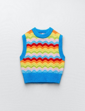 Vestă Zara, mix culori