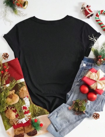 Tricou Shein Curve+, negru