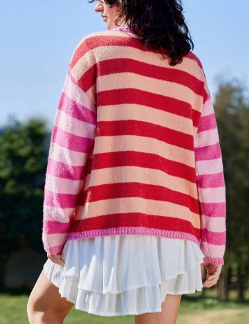 Cardigan Shein MOD, mix culori