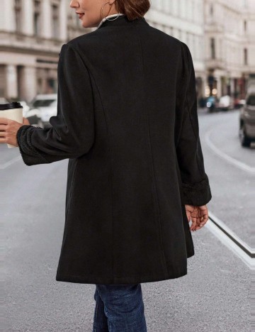 Palton Shein Curve+, negru