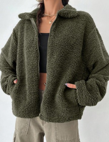Jachetă Shein, verde