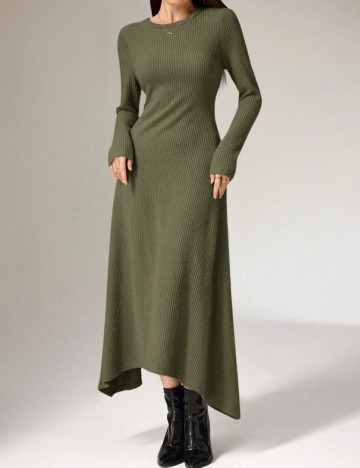 Set rochie și bolero Shein, kaki