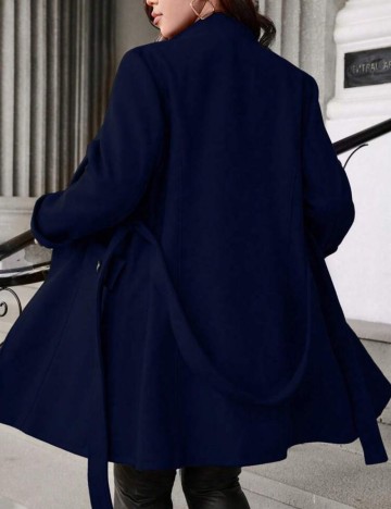 Palton Shein Curve+, bleumarin