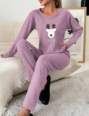 Compleu pijamale Shein, mov