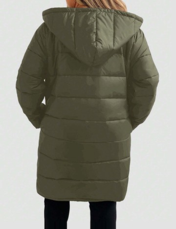 Geacă Shein Curve+, verde