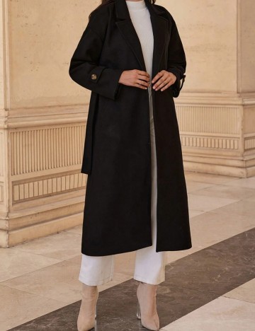 Palton Shein, negru
