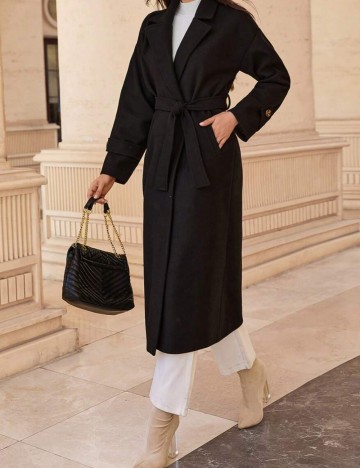 Palton Shein, negru