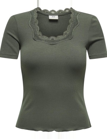 Tricou Only, kaki
