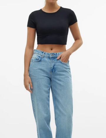 Top Vero Moda, negru
