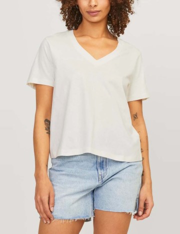 Tricou JJXX, crem