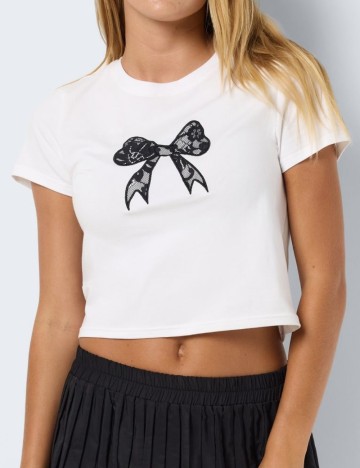 Tricou Noisy May, alb