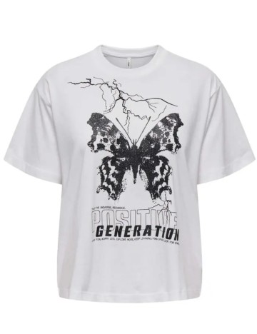 Tricou Only, alb