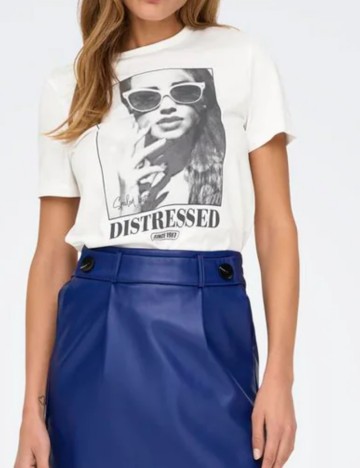 Tricou Only, alb