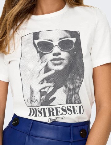 Tricou Only, alb