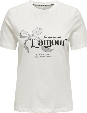 Tricou Only, alb
