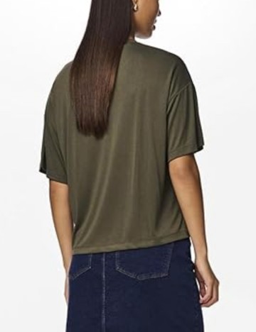 Tricou Pieces, kaki