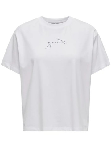 Tricou Only, alb