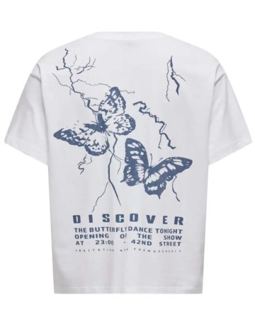 Tricou Only, alb