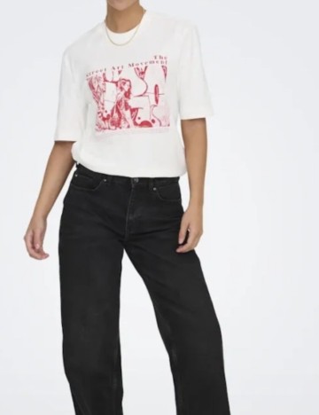 Tricou Only, alb