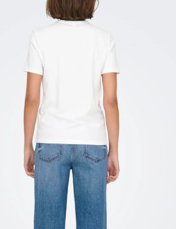 Tricou Only, alb