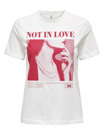 Tricou Only, alb