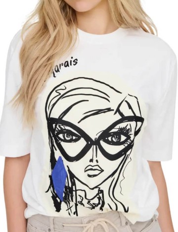 Tricou Only, alb