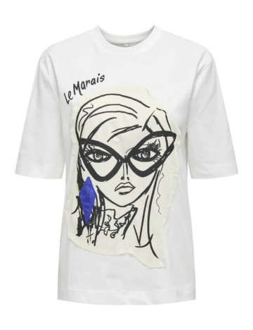 Tricou Only, alb