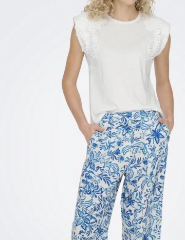 Tricou Only, alb