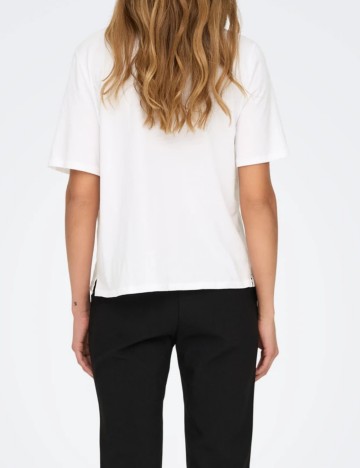 Tricou Only, alb