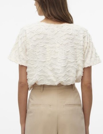 Cămașă Vero Moda, crem