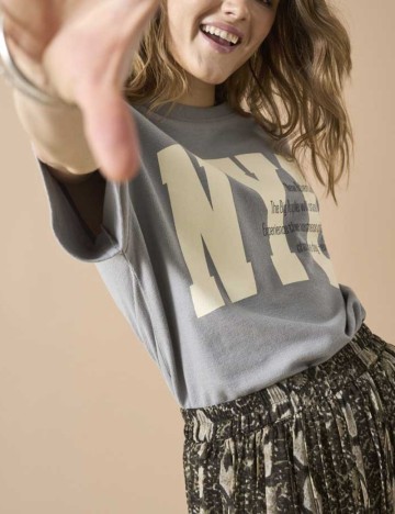 Tricou Only, gri