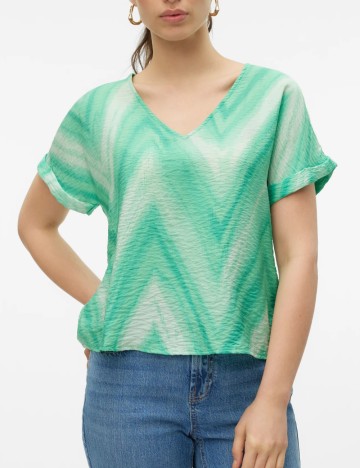 Cămașă cu mânecă scurtă Vero Moda, mix culori