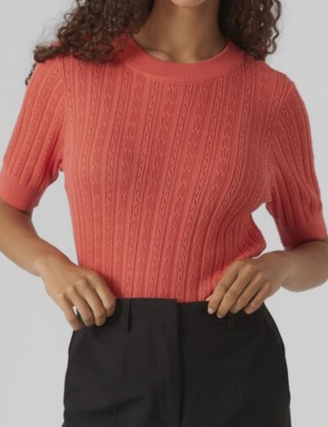 Tricou Vero Moda, roz corai