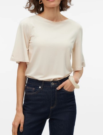 Tricou Vero Moda, bej