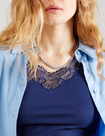 Tricou Only, albastru