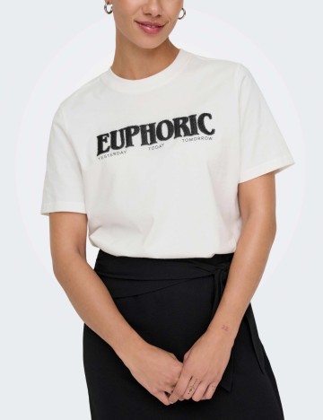 Tricou Only, alb