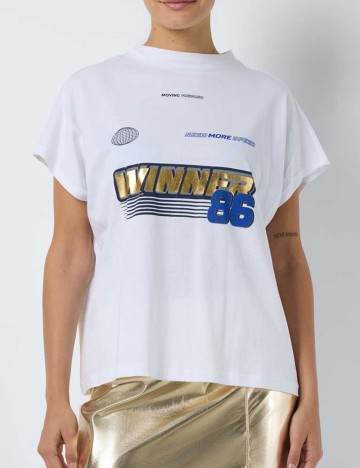 Tricou Noisy May, alb