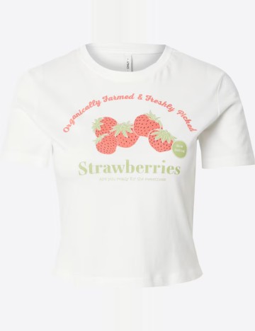 Tricou Only, alb