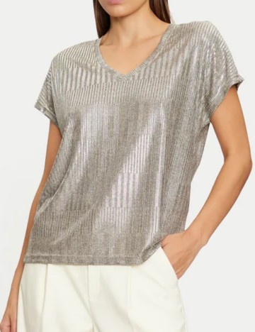 Tricou Only, argintiu