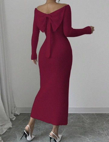 Rochie midi Shein, vișiniu