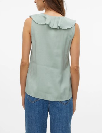 Cămașă cu mânecă scurtă AWARE by VERO MODA, verde