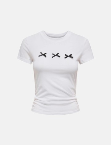 Tricou Only, alb