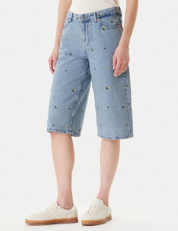 Pantaloni 3/4 Only, albastru