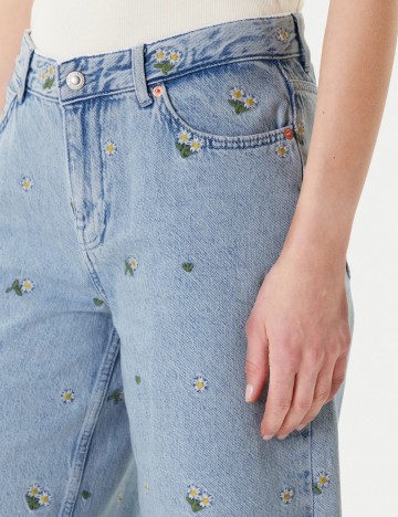 Pantaloni 3/4 Only, albastru