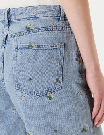 Pantaloni 3/4 Only, albastru